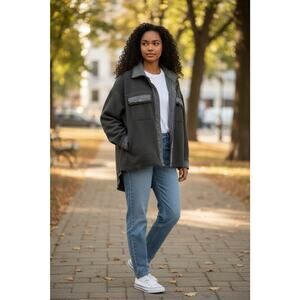 Oli and Hali Sweater Jacket Shacket Size Large Boho